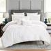Latitude Run® Alisija Luxury Comforter Set Polyester/Polyfill/Microfiber in White | Queen Comforter + 1 Sham + 3 Throw Pillows | Wayfair