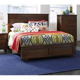 Birch Lane™ Aybel Solid Wood Standard Bed Wood in Brown/Green | 52 H x 65 W x 87 D in | Wayfair 8E61DFDF51C649D285F7340411224276