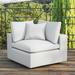 Commix Sunbrella Outdoor Patio Corner Chair by Modway, Polyester in Gray | 32 H x 36 W x 36 D in | Wayfair EEI-4904-WHI