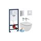 Grohe - Pack wc Bâti-support + wc suspendu Ideal Standard Tesi Aquablade + Abattant slim avec frein