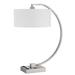 Belfort metal desk lamp with 2 power outlets and 1 USB charging port