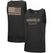 Men's Colosseum Heathered Black Navy Midshipmen Military Appreciation OHT Transport Tank Top