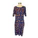Lularoe Dresses | Lularoe Dress Size Xl Blue & Orange In Color Floral Print | Color: Blue/Orange | Size: Xl