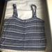 American Eagle Outfitters Tops | American Eagle Striped Tank! | Color: Black/Blue/Tan/White | Size: L