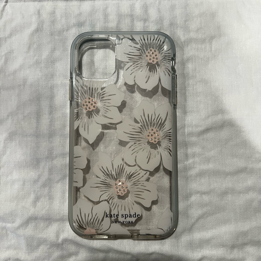 Kate Spade Cell Phones & Accessories | Kate Spade Phone Case - Fits Iphone Xr/Iphone 11 | Color: Silver/White | Size: 5.94 X 2.98 X 0.33 Inches