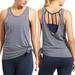 Athleta Tops | Athleta Max Out Tank Top In Navy Blue Size Xl | Color: Blue/White | Size: Xl