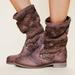 Free People Shoes | Free People Bunker Sara Sun Crochet Slouchy Boots | Color: Pink/Purple | Size: 8