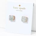 Kate Spade Jewelry | Kate Spade Mini Small Square Stud Earrings - Opal Glitter New | Color: Gold/Red/Tan | Size: Os
