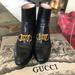 Gucci Shoes | Authentic Gucci Leather Boots With Gold Hardware. | Color: Black | Size: 6.5