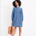 Madewell Dresses | Denim Patch-Pocket Popover Shirtdress | Color: Blue | Size: Xs