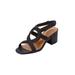 Wide Width Women's The Dorothy Sandal by Comfortview in Black (Size 12 W)