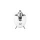 Unold Power Juicy Electric Citrus Press 78130-300W - 2 Cones for Large & Small Fruits - Automatic Squeezer - Non-Slip Feet – Retro Style – White