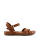 Dune Ladies LANDIE Leather Sandals Size UK 8 Flat Heel Ankle Strap Sandals Green