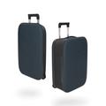 Rollink Flex21 Vega II - Foldable Cabin Suitcase (Patent Pending) - Hardshell Luggage, Trolley, Rolling Case, Travel Bag (Atlantic Blue, Size S I Carry-On I 21-Inch / 55cm)