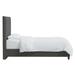Birch Lane™ Cholet Upholstered Low Profile Standard Bed Polyester in Black | 56 H x 81 W x 81 D in | Wayfair E2AB346443E14FB49CB247008A7EFF7A