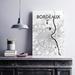 17 Stories Bordeaux France City Map - Unframed Graphic Art Set Paper in Black/White | 27.6 H x 19.7 W x 0.05 D in | Wayfair