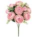 Set of 2 Light Pink Artificial Ranunculus Flower Stem Bush Bouquet 18in - 18" L x 10" W x 10" DP