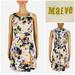 Anthropologie Dresses | Anthropologie Maeve Womens 2 Petite Floral Dress Neon Multicolor Fit Flare Euc | Color: Orange/White | Size: 2p