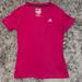 Adidas Tops | Adidas Athletic Short Sleeve | Color: Gray/Pink | Size: Xs