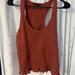 American Eagle Outfitters Tops | American Eagle Maroon Ruched Tank Top. Size Large | Color: Brown/Red | Size: L