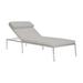 Bernhardt Positano 78.25" Long Single Chaise w/ Cushions Metal in Gray | 15.5 H x 25 W x 78.25 D in | Outdoor Furniture | Wayfair O2289_6503-010