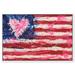 Americana & Patriotic 'Disney Nation By Tiago Magro' US Flags By Oliver Gal Wall Art Print Canvas in Blue/Red | 15 H x 54 W x 1.5 D in | Wayfair