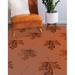 Brown 48 x 0.08 in Area Rug - East Urban Home MAPLE LEAF RUST Area Rug By Becky Bailey Polyester | 48 W x 0.08 D in | Wayfair