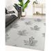 Gray/White 60 x 0.08 in Area Rug - East Urban Home MAPLE LEAF GREY Area Rug By Becky Bailey Polyester | 60 W x 0.08 D in | Wayfair