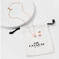 Coach Jewelry | Authentic Coach Women's Signature Stone Tea Rose 3-Piece Jewelry Set | Color: Gold | Size: Os