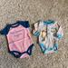 Disney One Pieces | Like New Disney & Cat And Jack Baby Boy 0-3m Bodysuit Bundle! | Color: Blue/Pink | Size: 0-3mb