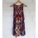 Free People Dresses | Free People Colorful Purple Pink Floral Slip Dress Xs | Color: Pink/Purple | Size: Xs