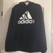 Adidas Shirts | Adidas Mens Hooded Fleece Sweatshirt Size Xl | Color: Black/White | Size: Xl