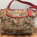 Coach Bags | Coach Canvas Shoulder Bag | Color: Tan/Brown | Size: Os