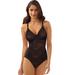 Plus Size Women's Lace'N Smooth Body Briefer by Bali in Black (Size 36 D)