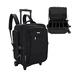 Rolling Makeup Case, Relavel Makeup Backpack Professional Makeup Artist Train Case Trolley Travel Cosmetic Brush Holder Organizer, Extra Large Capacity, with 360° Swivel Wheels and Adjustable Dividers