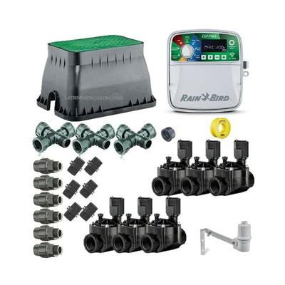 Rain Bird - Profi-Bewässerungsset – Automatisches 6 Zonen System 24V für 32mm Rohr Image