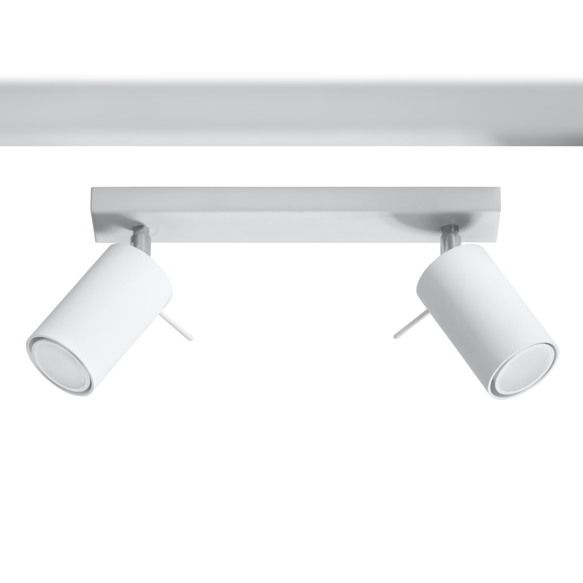 Licht-Erlebnisse Deckenstrahler ETNA Weiß 15cm hoch Moderne Deckenleuchte Wohnzimmer Küche Flur, NI0088 Image