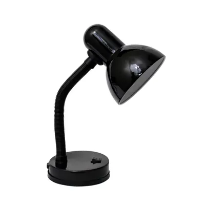 Simple Designs Basic Metal Desk Lamp with Flexible...