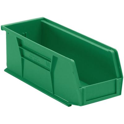 Quantum 10 7/8" x 4 1/8" x 4" Green Hanging Bin QUS224GN
