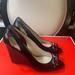 Coach Shoes | Beautiful Coach Wedges Black Brand New. | Color: Black | Size: 9