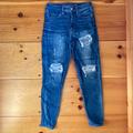 American Eagle Outfitters Jeans | American Eagle Distressed High Waist Jegging Jean Legging | Color: Blue | Size: 2
