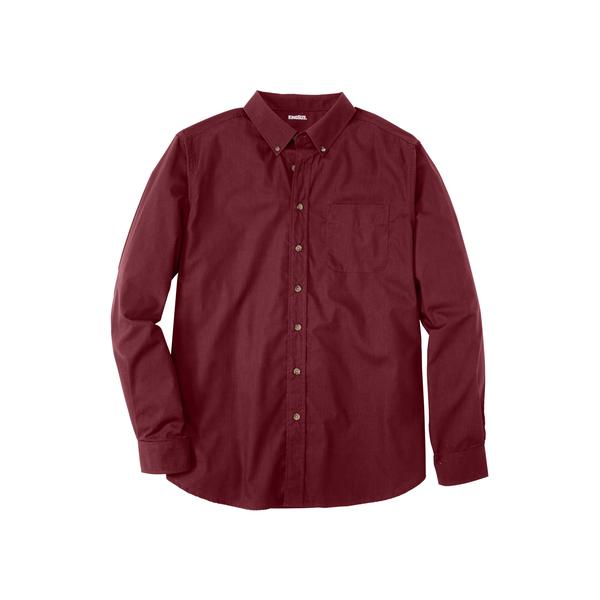 mens-big---tall-long-sleeve-wrinkle-free-sport-shirt-by-kingsize-in-rich-burgundy--size-5xl-/