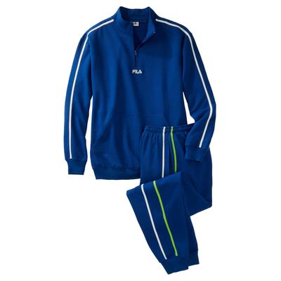 Men's Big & Tall Tracksuit by FILA in Bright Cobalt Lime (Size 2XL)