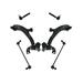 2007-2012 Acura RDX Front Control Arm Ball Joint Tie Rod and Sway Bar Link Kit - TRQ PSA69183