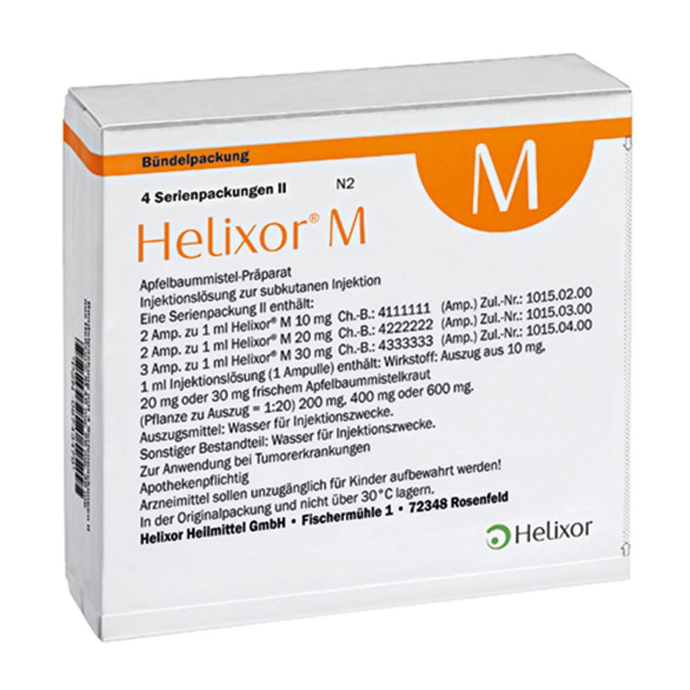 Helixor M Serienpackung II Ampullen 4x7 St Image