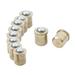 Brass Furniture Cabinet Closet Door Ball Catch 3mm Dia 10pcs - 0.2"x 0.4"(D*H)