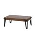 43-inch Industrial Wood and Metal Coffee Table - 17" H x 43.38" W x 24.5" D