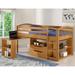Addison Junior Low Loft Bed and Desk Set with Storage Drawers
