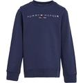 Tommy Hilfiger Kinder Unisex Sweatshirt Essential Sweatshirt ohne Kapuze, Blau (Twilight Navy), 12 Monate