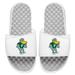 Men's ISlide White Tulane Green Wave Mascot Slide Sandals